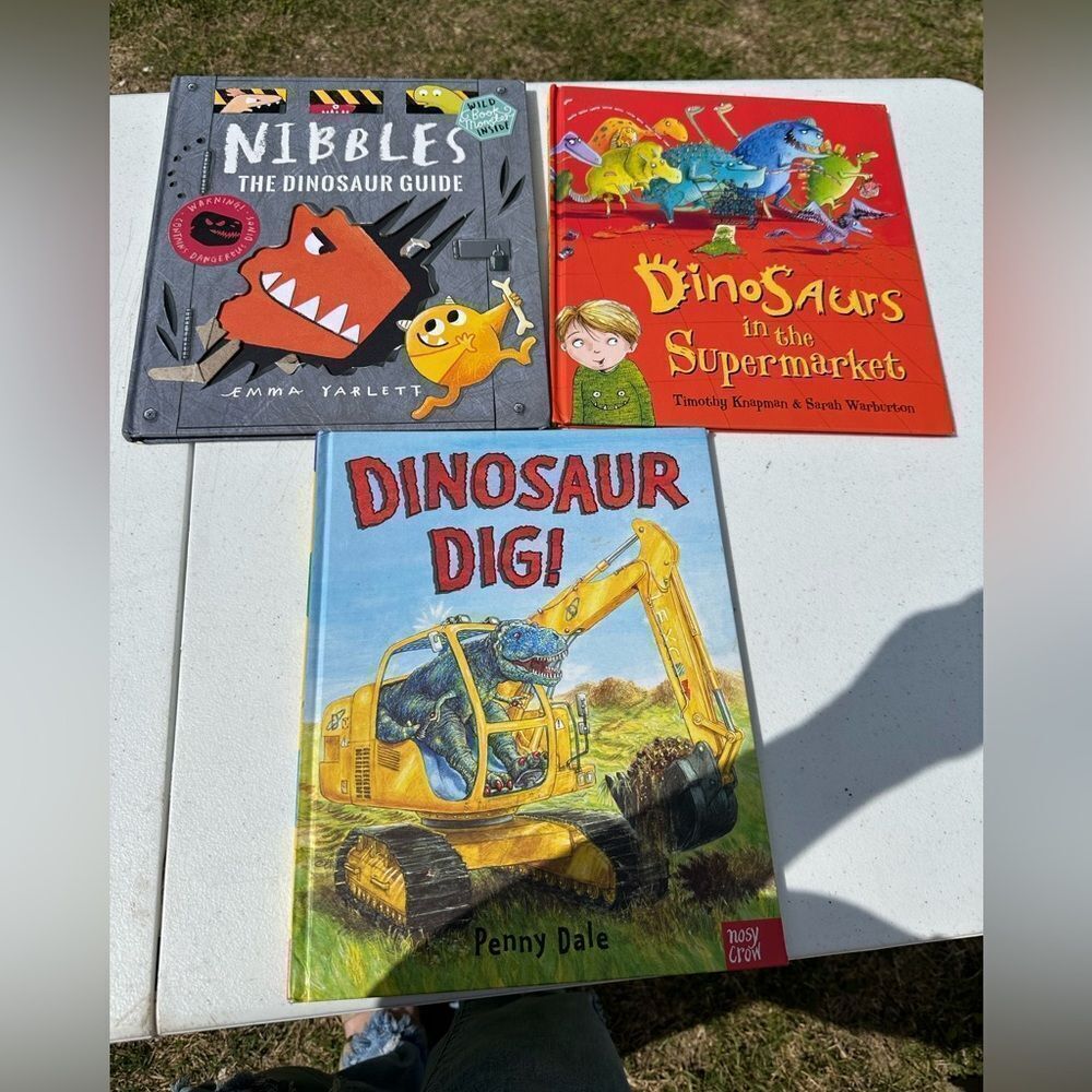 3 Dinosaur Children's Book Set